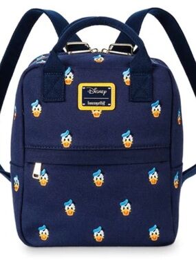 Loungefly Disney Donald Duck Embroidered Mini Backpack NWOT